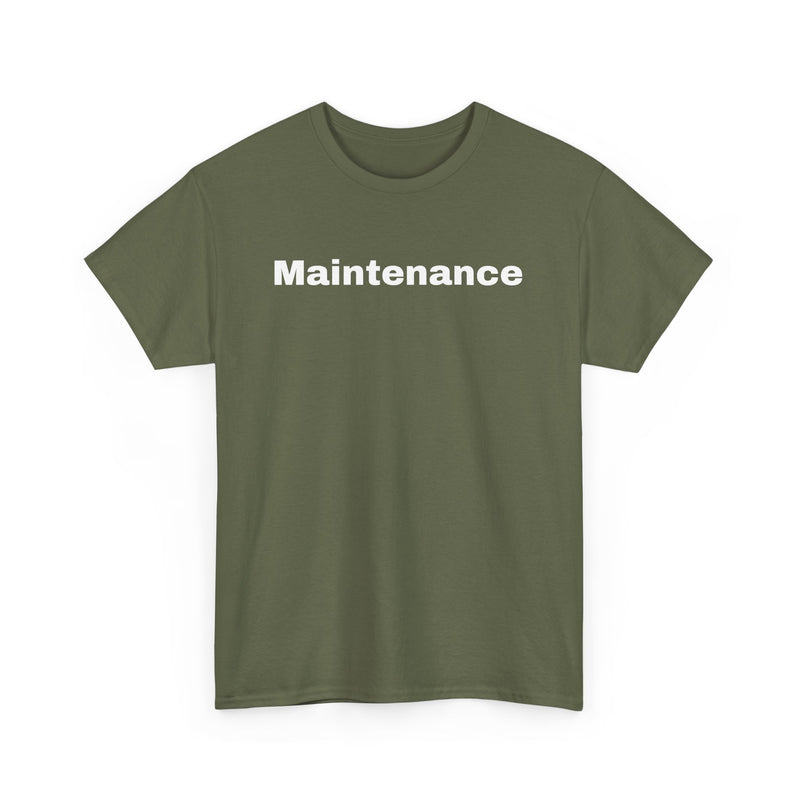 Unisex Heavy Cotton Tee - Maintenance & Pilots Design | Perfect Gift for Aviation Enthusiasts