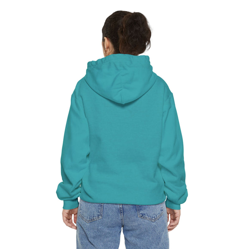 Unisex Garment-Dyed Hoodie with Smile Design - Cozy & Casual Everyday Wear